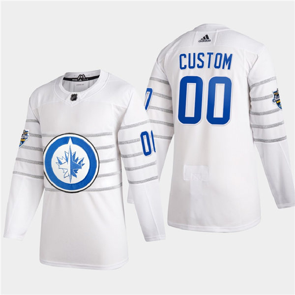 Men's Winnipeg Jets Custom 2020 NHL All-Star Game White Authentic Jersey Stitched