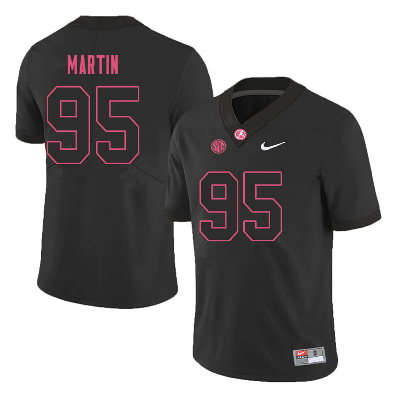 Men's Youth Alabama Crimson Tide #95 Jack Martin Blackout College Football Jerseys