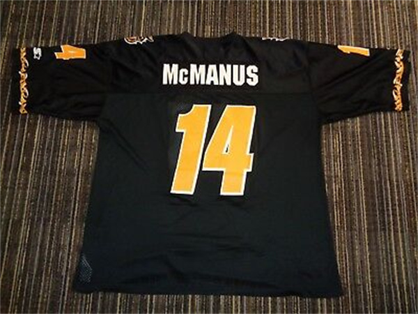 Men's Youth CFL Hamilton Tiger-Cats Custom 2020 New Era Home Black Football Jerseys