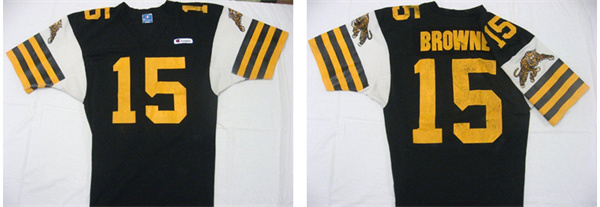 Men's Youth CFL Hamilton Tiger-Cats Custom Retro White Away Football Jersey