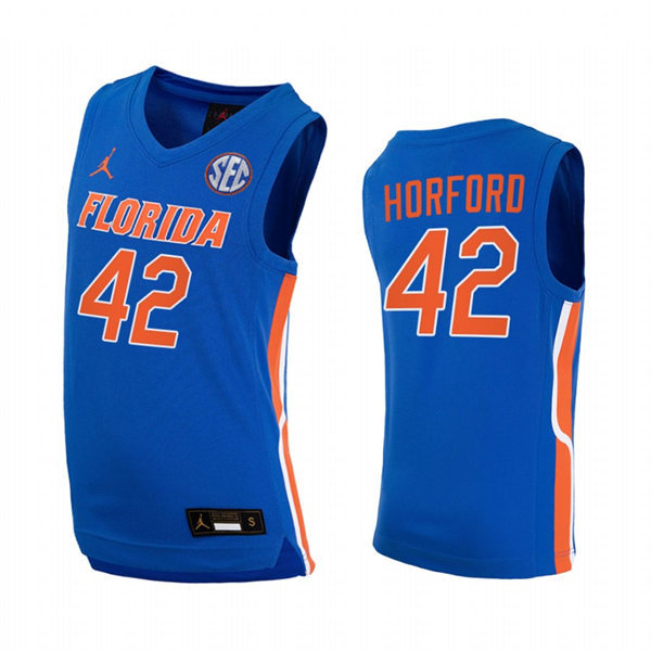 Men's Youth Florida Gators #42 Al Horford Royal College Baketball Jersey
