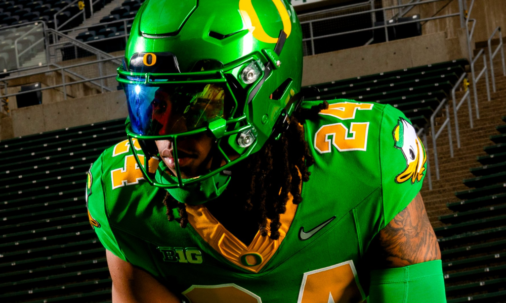 Men's Youth Oregon Ducks Custom 2024 BIG Ten Alternate Game Football Jersey