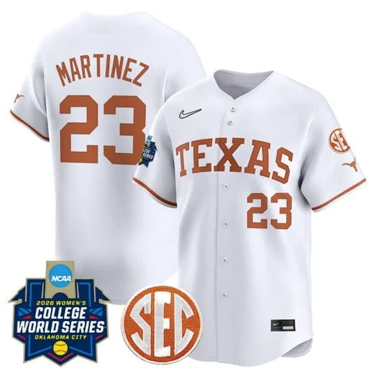 Men's size - Texas Longhorns Softball 2026 World Series (WCWS) Vapor Premie      Viviana Martinezy23