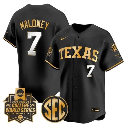 Men's size - Texas Longhorns Softball 2026 World Series (WCWS) Vapor Premier         Ashton Maloney #7