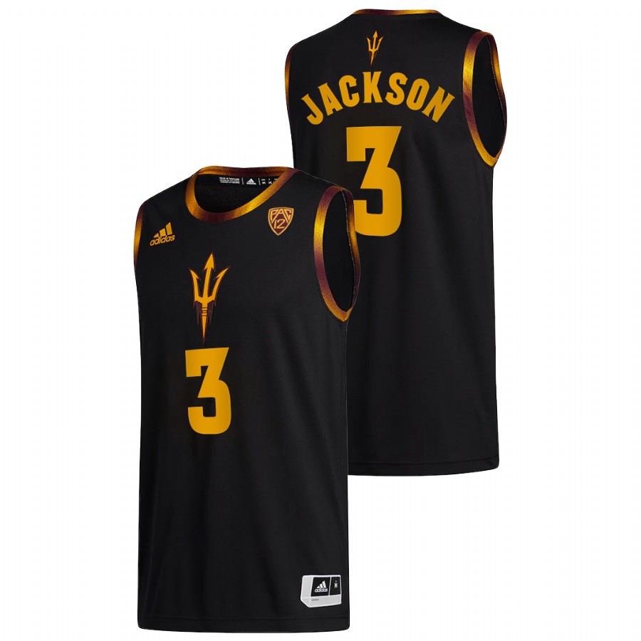 Men Arizona State Sun Devils Marreon Jackson Jersey Black