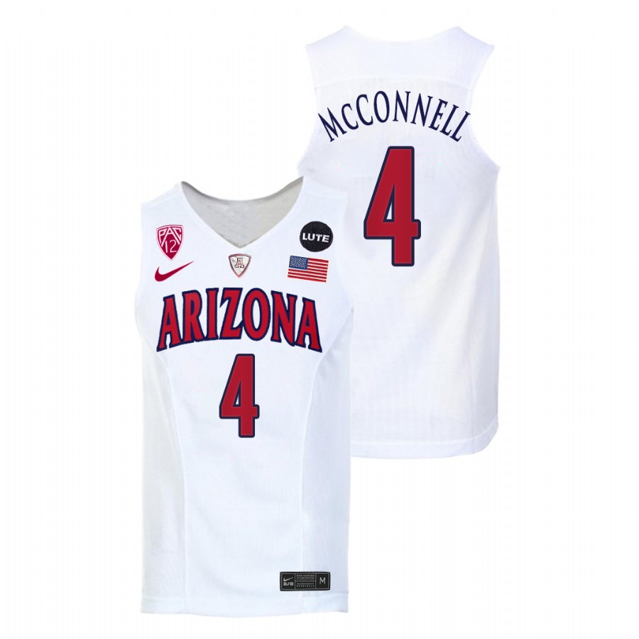 Men Arizona Wildcats T.J. McConnell NBA Alumni Jersey White