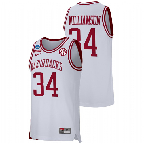 Men Arkansas Razorbacks Corliss Williamson Alumni Jersey White