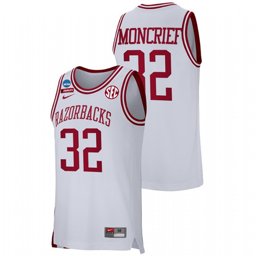 Men Arkansas Razorbacks Sidney Moncrief Alumni Jersey White