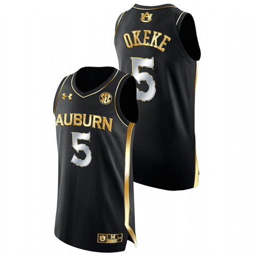 Men Auburn Tigers Chuma Okeke Alumni Basketball Jersey Black