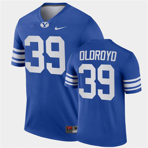 Men BYU Cougars #39 Jake Oldroyd Nike Royal College Football Game Jersey