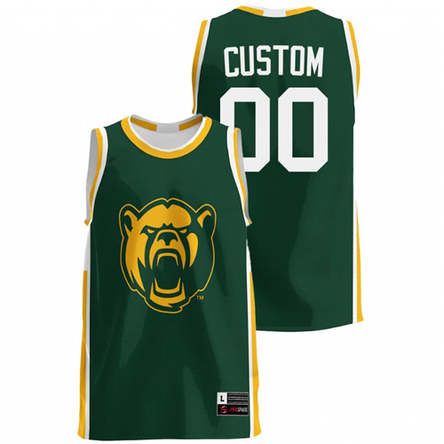Men Baylor Bears Green College Basketball Custom Jersey