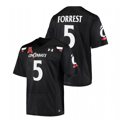 Men Black Cincinnati Bearcats Darrick Forrest Alumni College Football Jersey