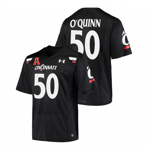 Men Black Cincinnati Bearcats Dylan O'Quinn Alumni College Football Jersey