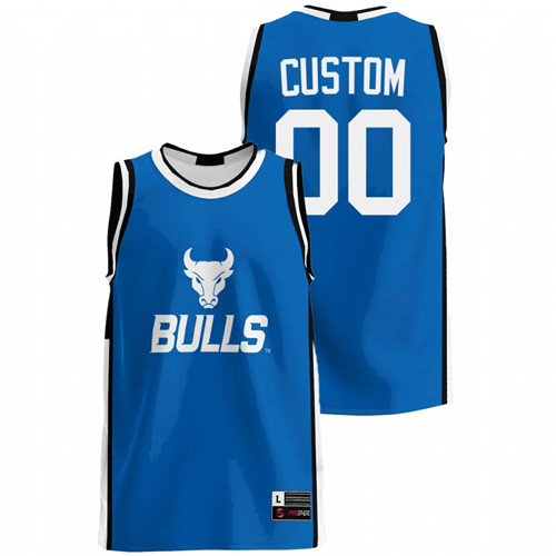 Men Buffalo Bulls Blue College Basketball Custom Jersey