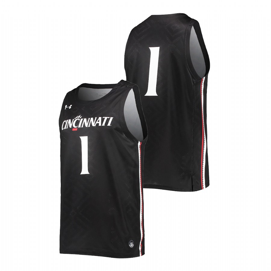 Men Cincinnati Bearcats Black College Basketball Jersey
