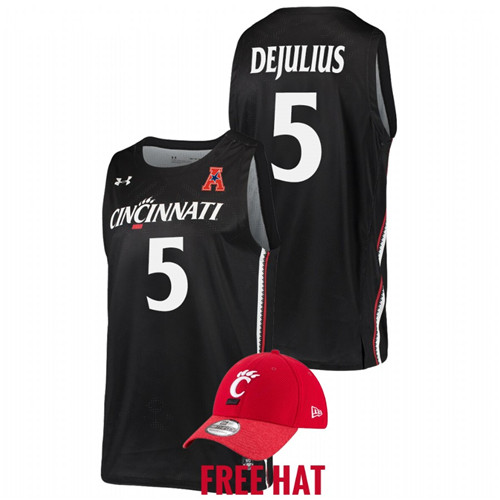 Men Cincinnati Bearcats David DeJulius 2022 Away Jersey Black