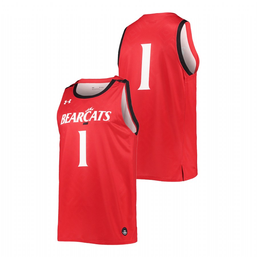 Men Cincinnati Bearcats Red College Basketball Jersey