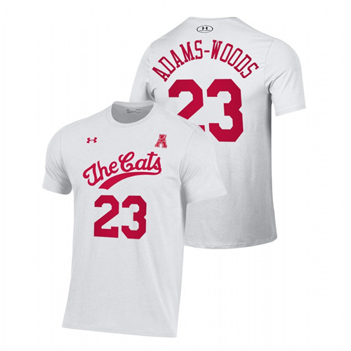 Men Cincinnati Bearcats Throwback Basketball Mika Adams-Woods White T-Shirt