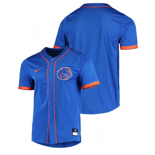 Men College Baseball Boise State Broncos Custom Vapor Untouchable Elite Replica Jersey Royal