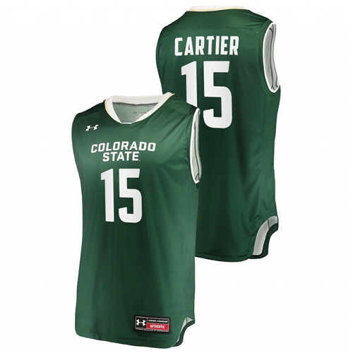 Men Colorado State Rams Patrick Cartier 2022-23 Jersey Green