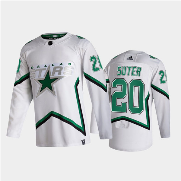 Men Dallas Stars #20 Ryan Suter Adidas 2021 Reverse Retro Jersey Stitched