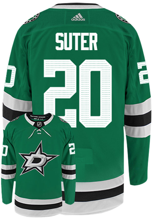 Men Dallas Stars #20 Ryan Suter adidas Home Green Jersey Stitched