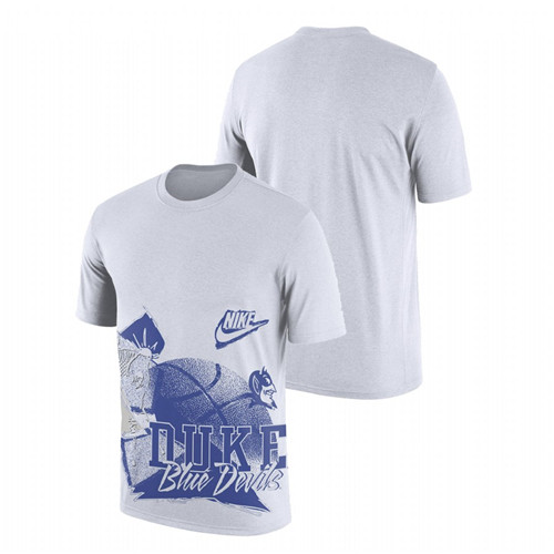 Men Duke Blue Devils 90s-style College Basketball T-Shirt White