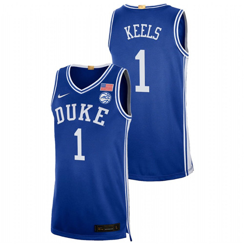 Men Duke Blue Devils Trevor Keels 2021-22 Authentic Jersey Royal