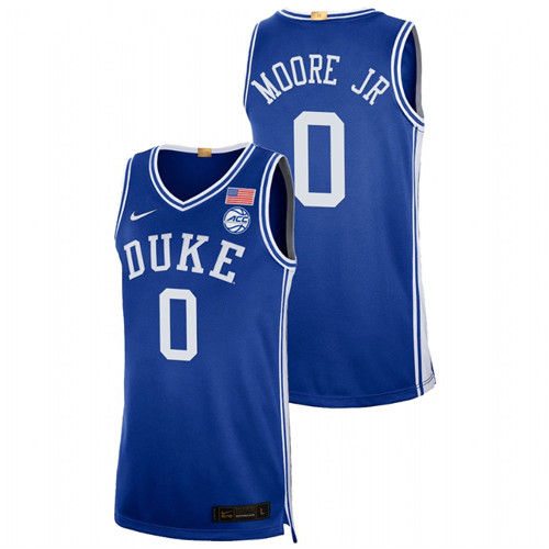 Men Duke Blue Devils Wendell Moore Jr. 2021-22 Authentic Jersey Royal