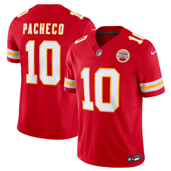 Mena??s Kansas City Chiefs #10 Isiah Pacheco Red 2023 F.U.S.E. Vapor Untouchable Limited Football Stitched Jersey