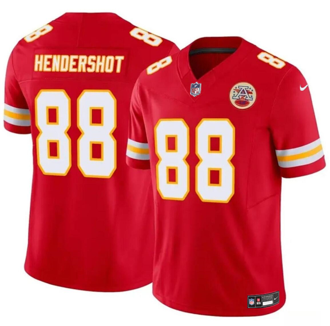 Mena??s Kansas City Chiefs #88 Peyton Hendershot Red 2024 F.U.S.E Vapor Untouchable Limited Stitched Football Jersey