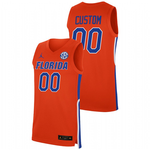 Men Florida Gators Custom 2021-22 Replica Jersey Orange