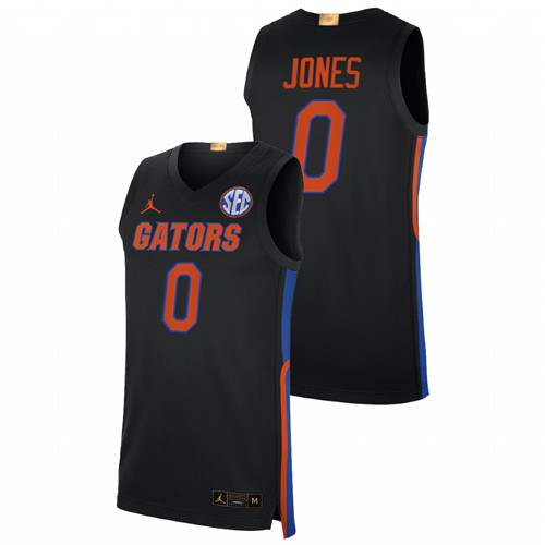 Men Florida Gators Myreon Jones 2021-22 College Basketball Jersey Black