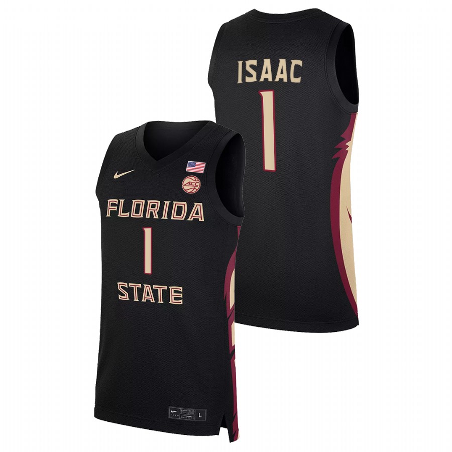 Men Florida State Seminoles Jonathan Isaac NBA Alumni Jersey Black
