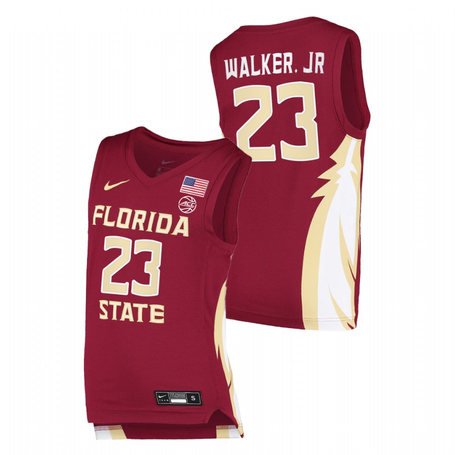 Men Florida State Seminoles M.J. Walker College Basketball Jersey Garnet