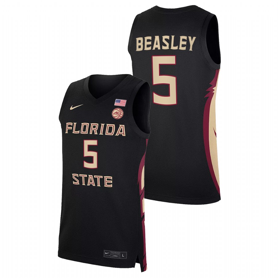 Men Florida State Seminoles Malik Beasley NBA Alumni Jersey Black