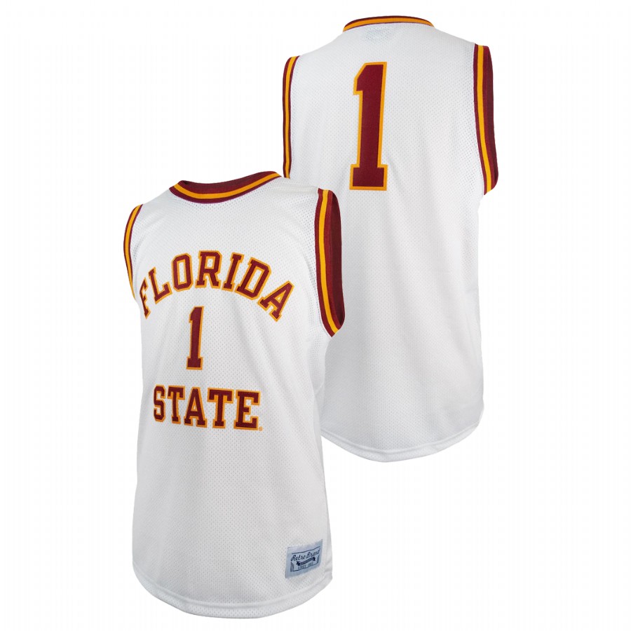 Men Florida State Seminoles Original Retro Jersey White