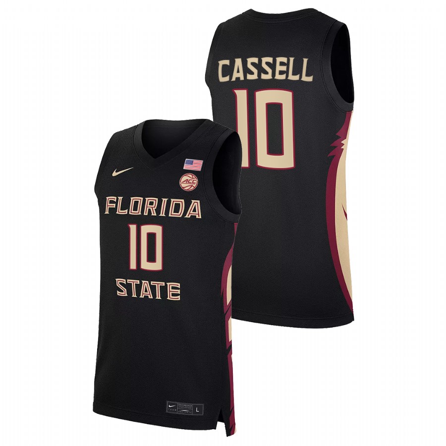 Men Florida State Seminoles Sam Cassell NBA Alumni Jersey Black
