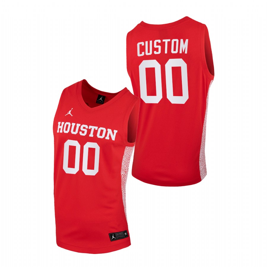Men Houston Cougars Custom Replica 2020-21 College Basketball Jersey Red