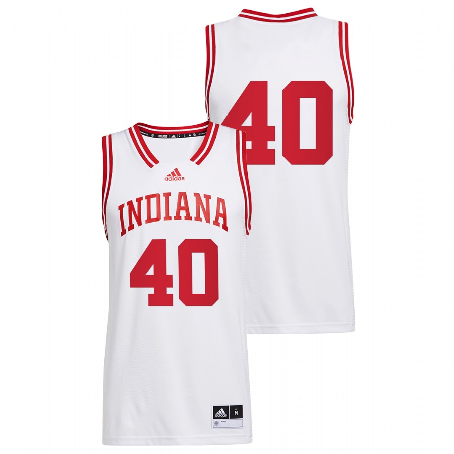 Men Indiana Hoosiers Cody Zeller Alumni Basketball Jersey White1