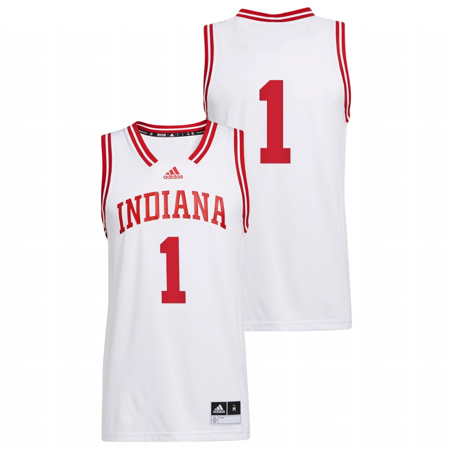 Men Indiana Hoosiers College Basketball Jersey White