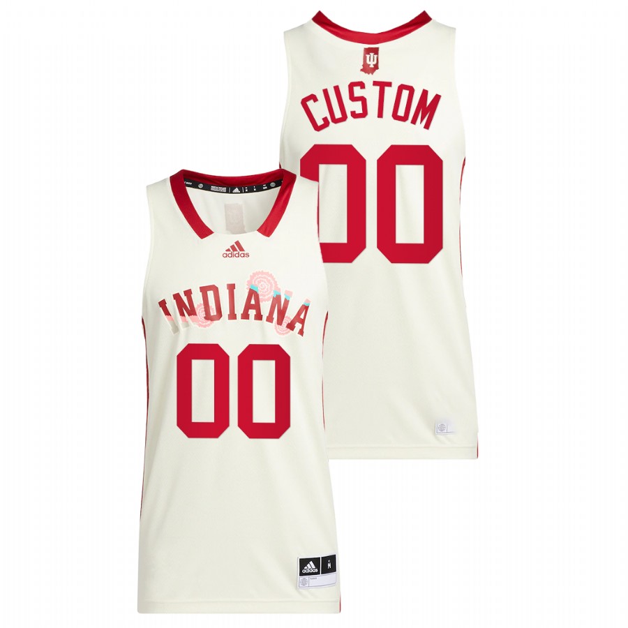 Men Indiana Hoosiers Custom 2022 Basketball Jersey White