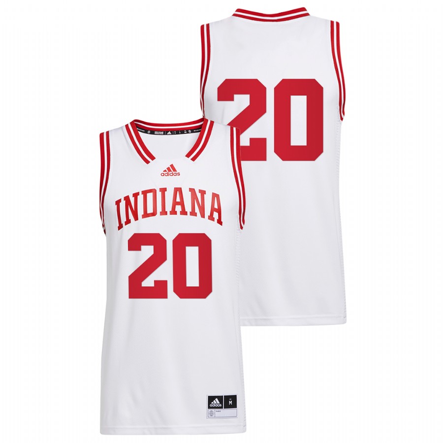 Men Indiana Hoosiers Jared Jeffries Alumni Basketball Jersey White