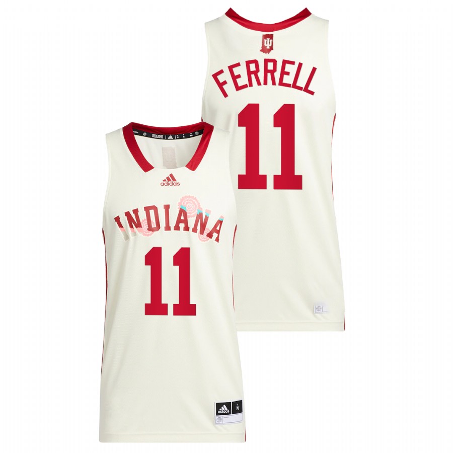 Men Indiana Hoosiers Yogi Ferrell Alumni Basketball Jersey White