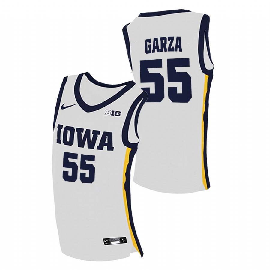 Men Iowa Hawkeyes Luka Garza Home 2020-21 College Basketball Jersey White