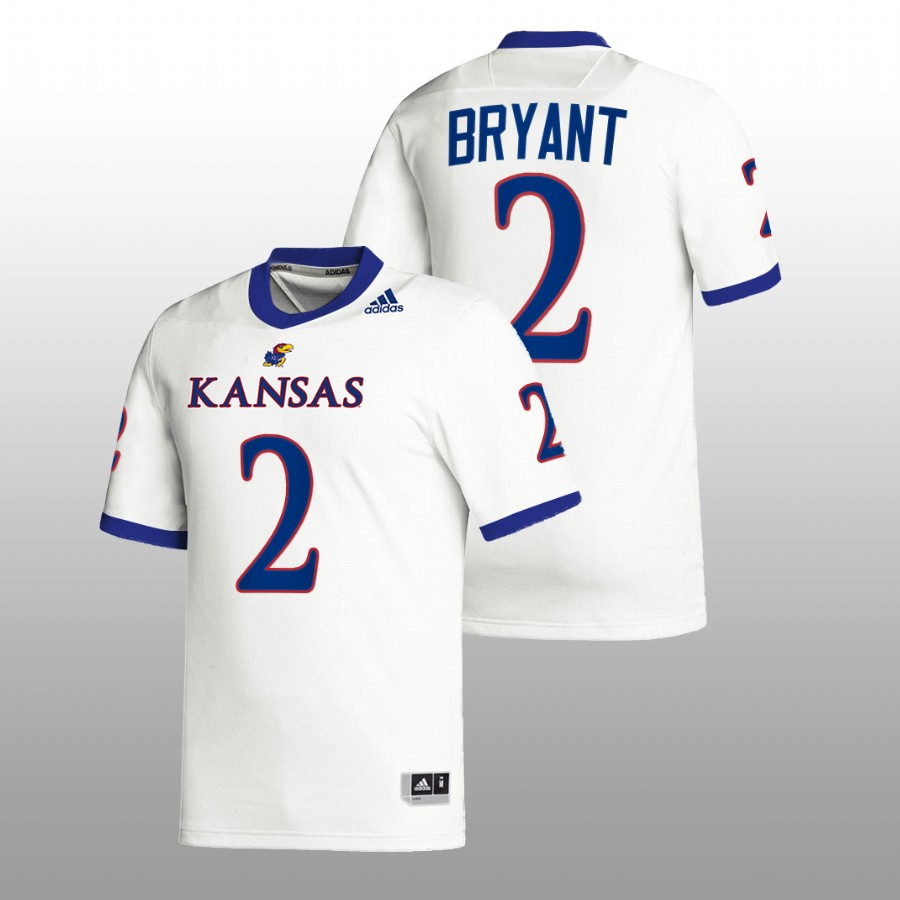 Men Jacobee Bryant Premier Football Kansas Jayhawks 2022 Jersey White