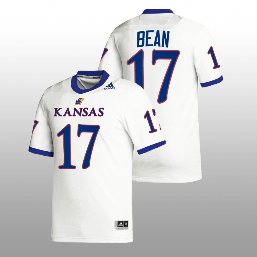 Men Jason Bean Premier Football Kansas Jayhawks 2022 Jersey White