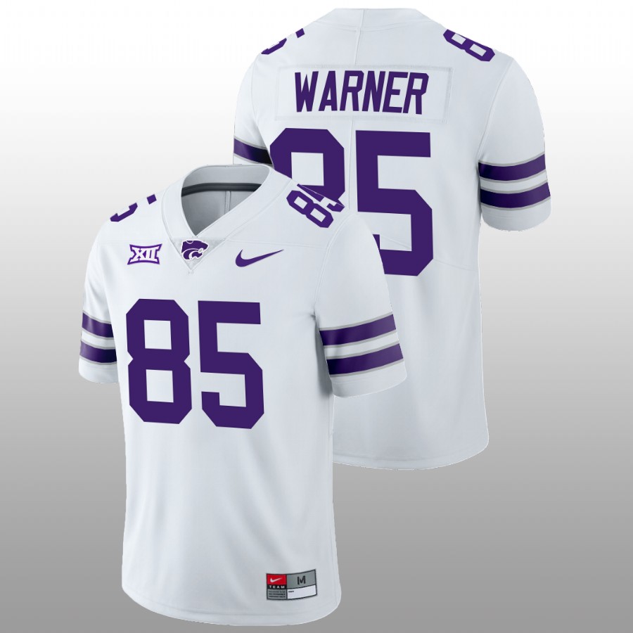 Men Kade Warner College Football Kansas State Wildcats 2022-23 Jersey White