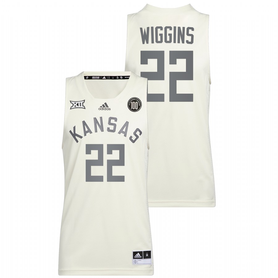 Men Kansas Jayhawks Andrew Wiggins Alumni Basketball Jersey White