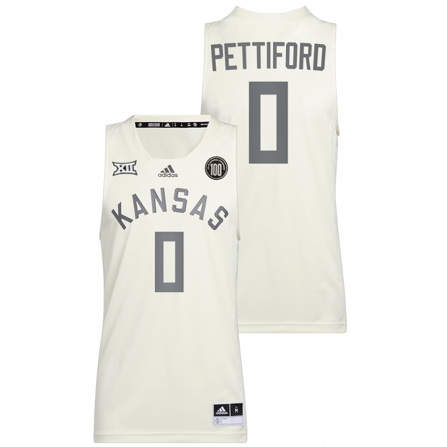 Men Kansas Jayhawks Bobby Pettiford 2022 College Basketball Jersey White